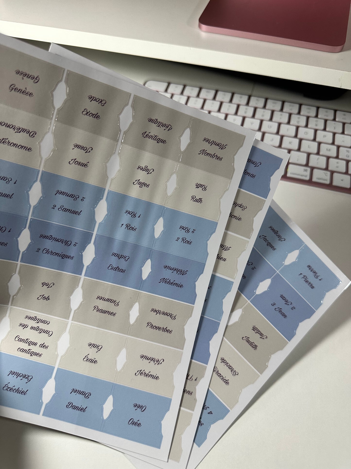 Onglets Bibliques – Pack Bleu et Beige