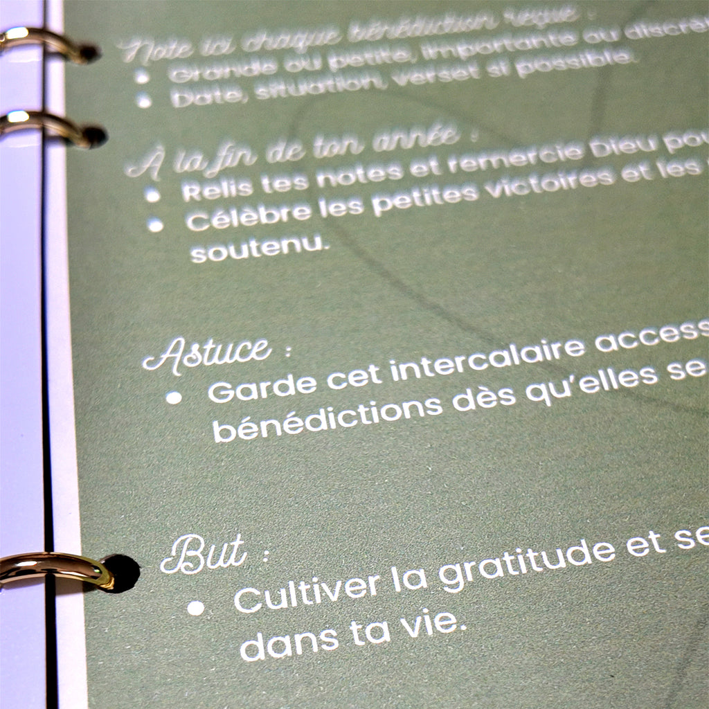 Classeur de Prédication - Organisation et Notes Spirituelles