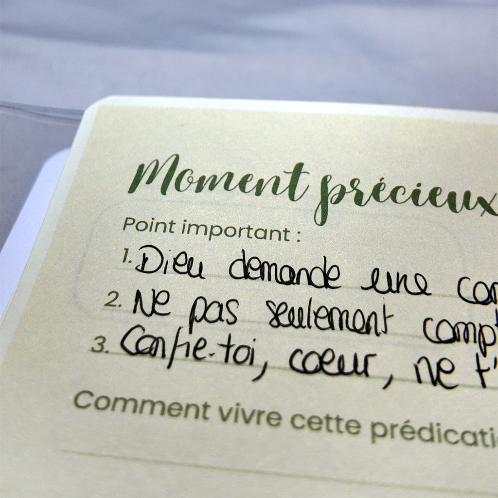 Classeur de Prédication - Organisation et Notes Spirituelles
