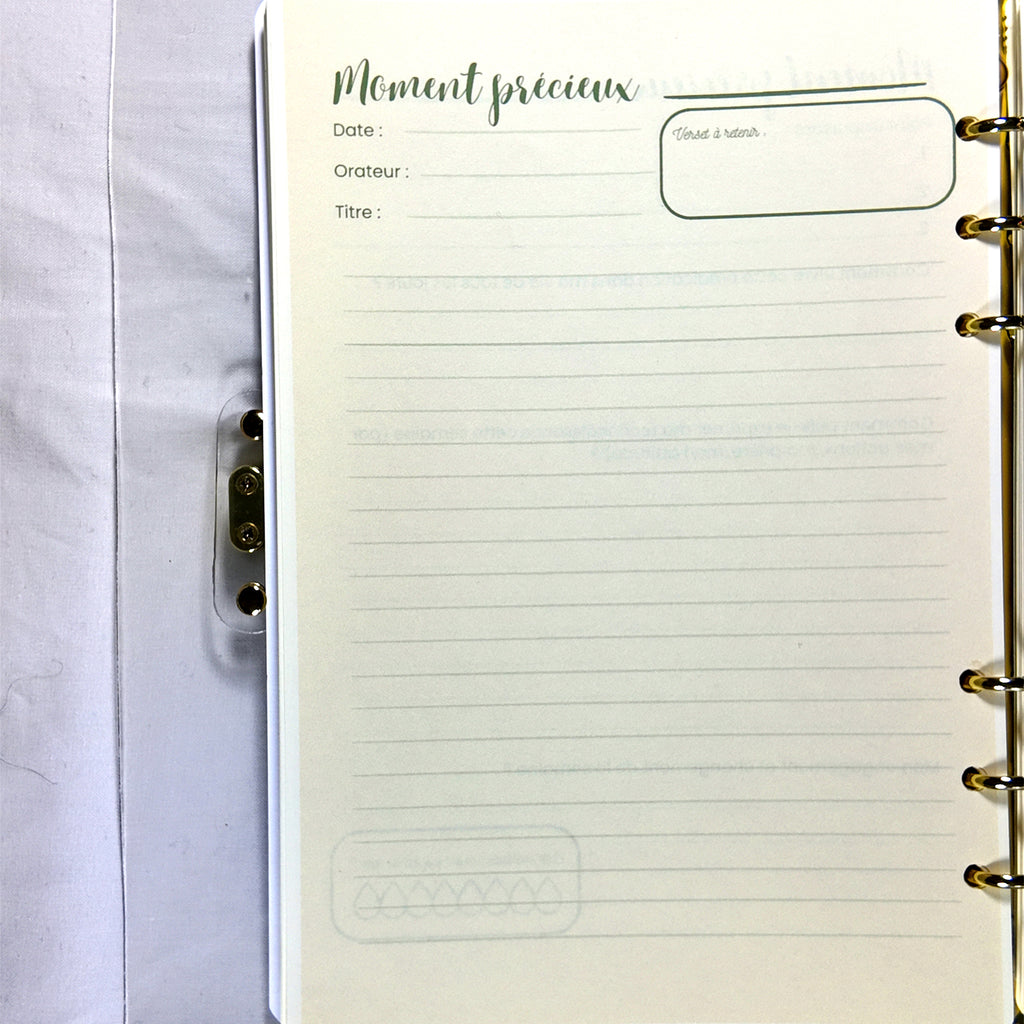 Classeur de Prédication - Organisation et Notes Spirituelles