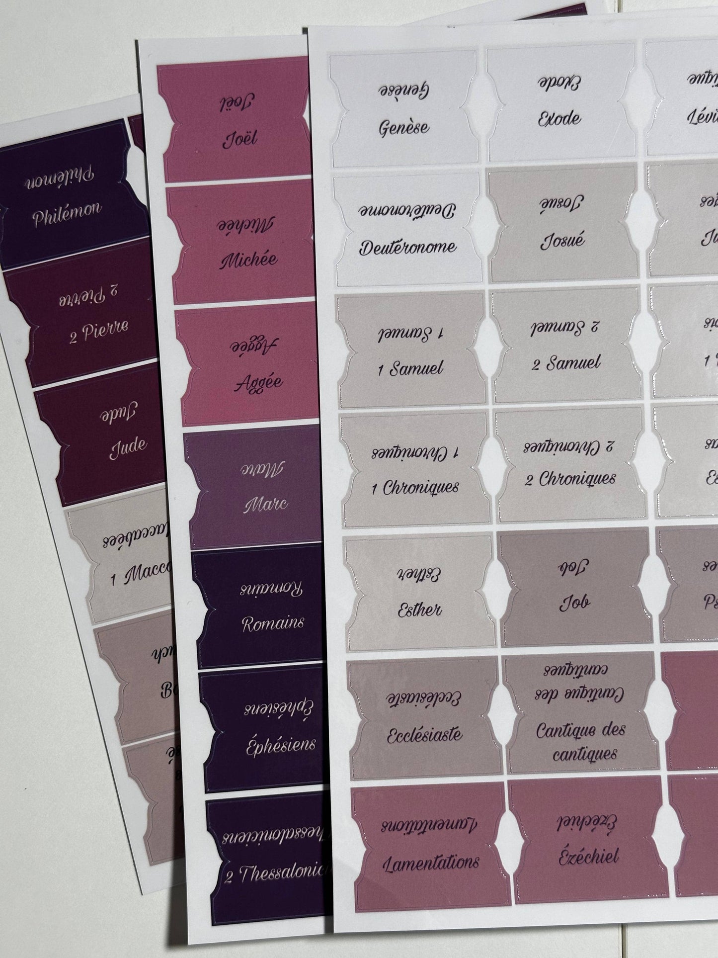 Onglets Bibliques Thématiques