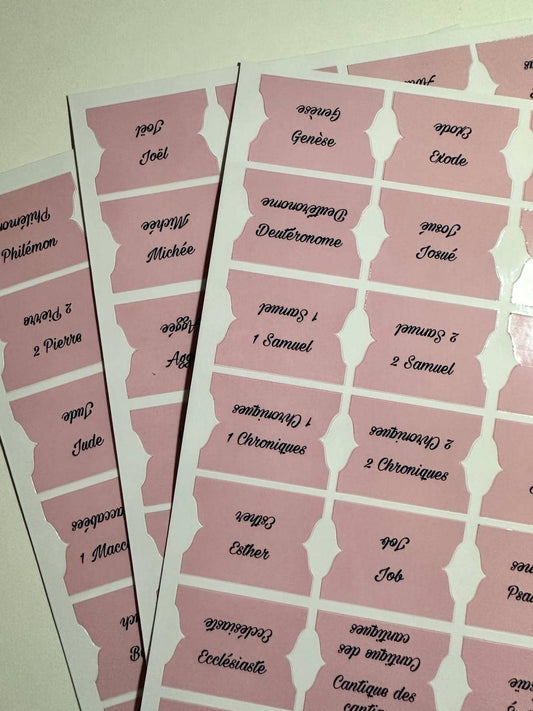 Onglets Bibliques – Rose